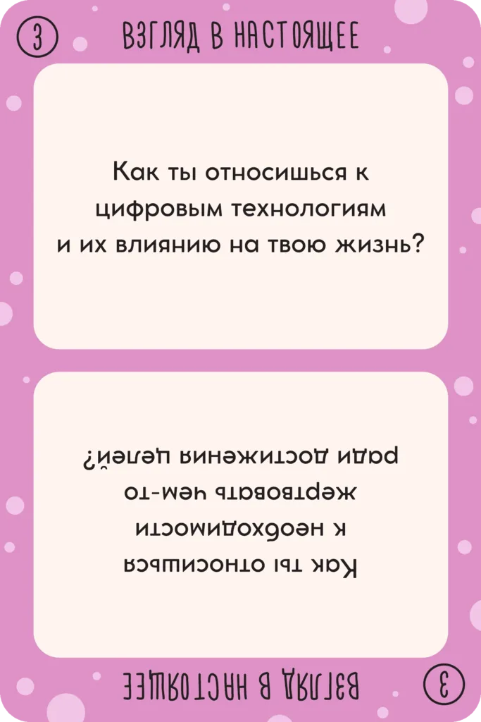 Карта этапа «Взгляд в настоящее»